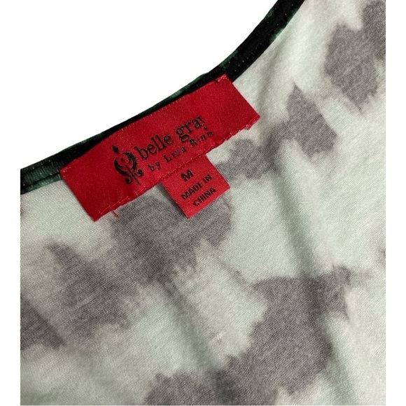 Belle Gray dress by Lisa Rinna, Green and Black tie dye design size M - Picture 10 of 12